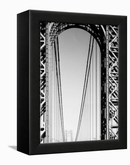 Looking Head on at Roadway of George Washington Bridge-Margaret Bourke-White-Framed Premier Image Canvas