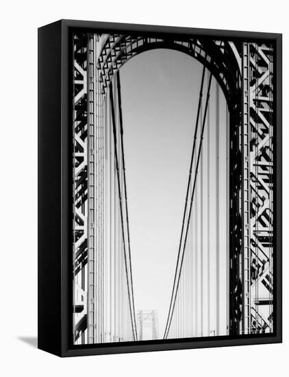 Looking Head on at Roadway of George Washington Bridge-Margaret Bourke-White-Framed Premier Image Canvas