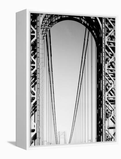 Looking Head on at Roadway of George Washington Bridge-Margaret Bourke-White-Framed Premier Image Canvas