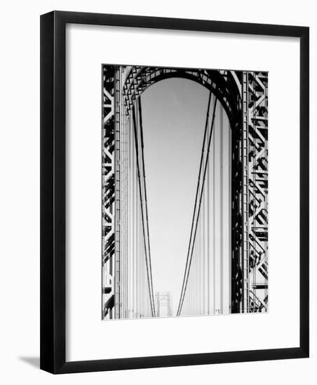 Looking Head on at Roadway of George Washington Bridge-Margaret Bourke-White-Framed Premium Photographic Print