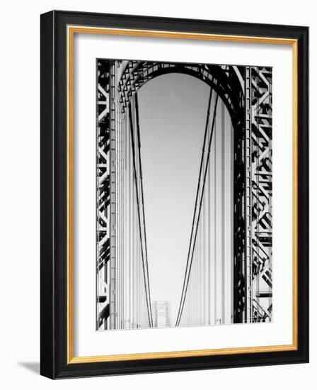 Looking Head on at Roadway of George Washington Bridge-Margaret Bourke-White-Framed Photographic Print