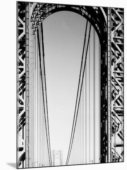 Looking Head on at Roadway of George Washington Bridge-Margaret Bourke-White-Mounted Photographic Print