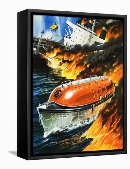 Looking Into Science: Escape at Sea-Wilf Hardy-Framed Premier Image Canvas