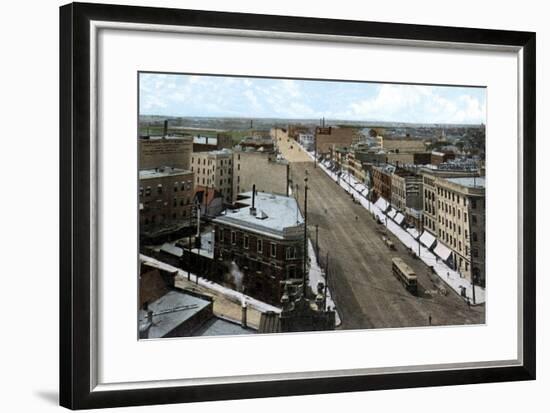 Looking North Along Main Street, Winnipeg. Manitoba, Canada, C1900s-null-Framed Giclee Print
