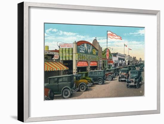 'Looking North on Main Street', c1939-Unknown-Framed Giclee Print