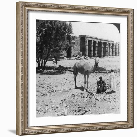 Looking North to the Temple of Sethos I, Thebes, Egypt, 1905-Underwood & Underwood-Framed Photographic Print