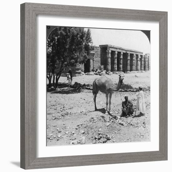 Looking North to the Temple of Sethos I, Thebes, Egypt, 1905-Underwood & Underwood-Framed Photographic Print