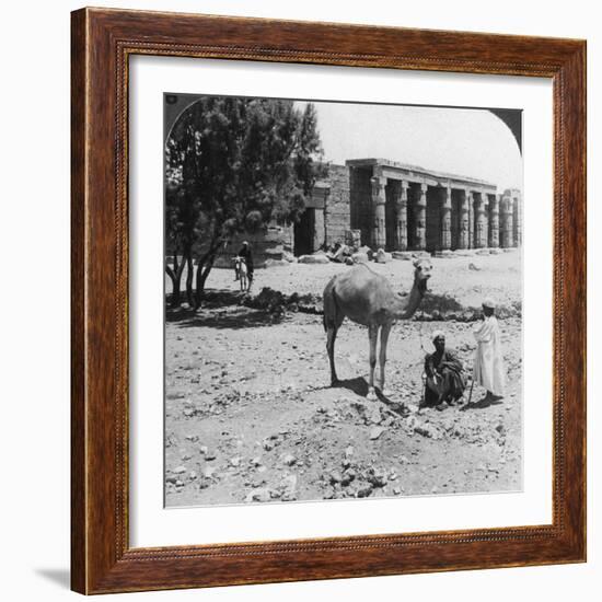 Looking North to the Temple of Sethos I, Thebes, Egypt, 1905-Underwood & Underwood-Framed Photographic Print