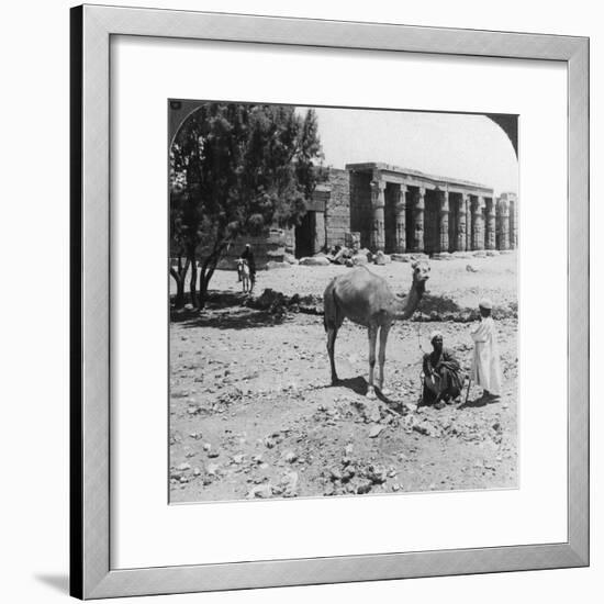 Looking North to the Temple of Sethos I, Thebes, Egypt, 1905-Underwood & Underwood-Framed Photographic Print