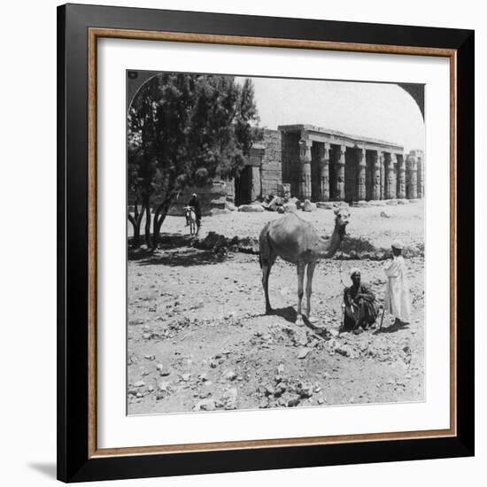 Looking North to the Temple of Sethos I, Thebes, Egypt, 1905-Underwood & Underwood-Framed Photographic Print