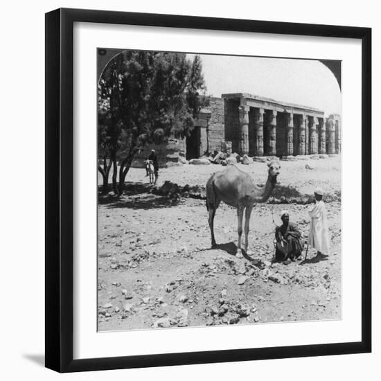 Looking North to the Temple of Sethos I, Thebes, Egypt, 1905-Underwood & Underwood-Framed Photographic Print
