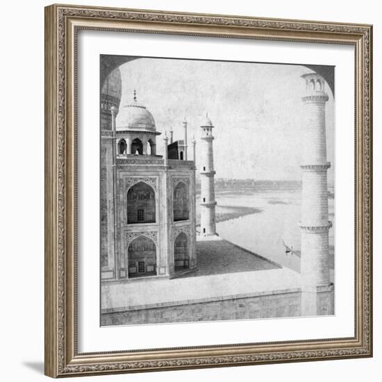 Looking North-West from the Taj Mahal Up the Jumna River to Agra, India, 1903-Underwood & Underwood-Framed Photographic Print