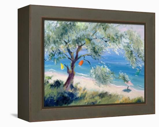 Looking on to a Beach-Anne Durham-Framed Premier Image Canvas