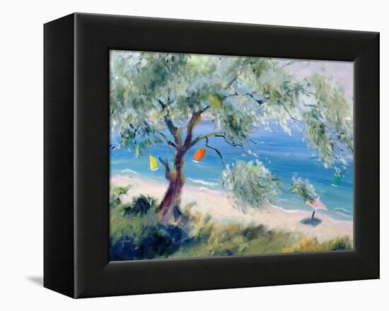 Looking on to a Beach-Anne Durham-Framed Premier Image Canvas