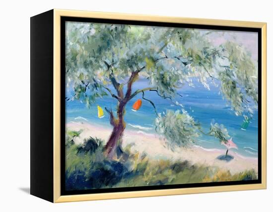Looking on to a Beach-Anne Durham-Framed Premier Image Canvas
