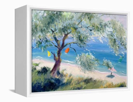 Looking on to a Beach-Anne Durham-Framed Premier Image Canvas