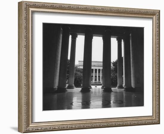 Looking Out into the Courtyard of Havana University-Joe Scherschel-Framed Photographic Print