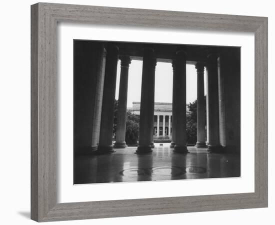 Looking Out into the Courtyard of Havana University-Joe Scherschel-Framed Photographic Print