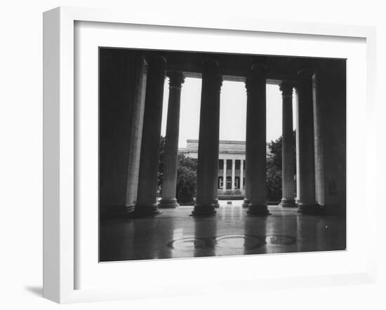 Looking Out into the Courtyard of Havana University-Joe Scherschel-Framed Photographic Print