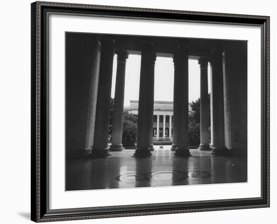 Looking Out into the Courtyard of Havana University-Joe Scherschel-Framed Photographic Print