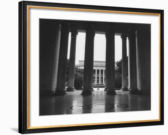 Looking Out into the Courtyard of Havana University-Joe Scherschel-Framed Photographic Print