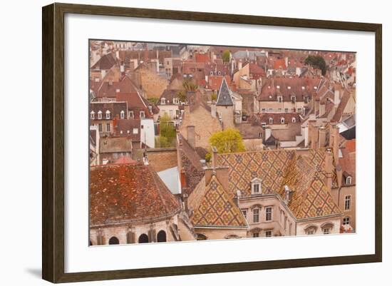 Looking Out over the Rooftops of Dijon, Burgundy, France, Europe-Julian Elliott-Framed Photographic Print