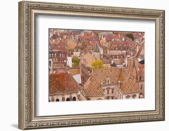 Looking Out over the Rooftops of Dijon, Burgundy, France, Europe-Julian Elliott-Framed Photographic Print