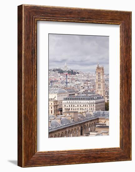 Looking Out over the Rooftops of Paris, France, Europe-Julian Elliott-Framed Photographic Print