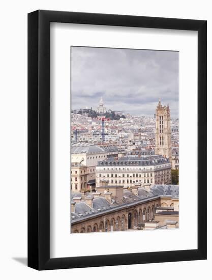 Looking Out over the Rooftops of Paris, France, Europe-Julian Elliott-Framed Photographic Print