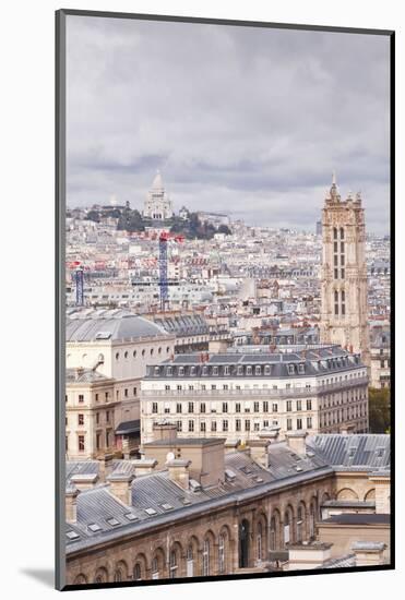 Looking Out over the Rooftops of Paris, France, Europe-Julian Elliott-Mounted Photographic Print