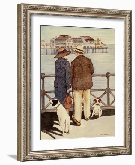 Looking Out to Sea-Gillian Lawson-Framed Giclee Print