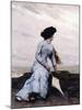 Looking Out to Sea-Charles Hermans-Mounted Giclee Print