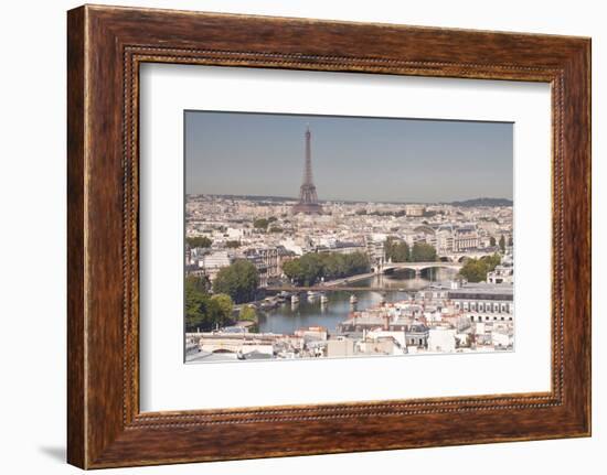 Looking over the Rooftops of Paris from Tour Saint Jacques to the Eiffel Tower-Julian Elliott-Framed Photographic Print
