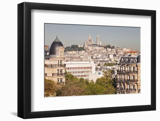 Looking over the Rooftops of Paris to Sacre Coeur, Paris, France, Europe-Julian Elliott-Framed Photographic Print