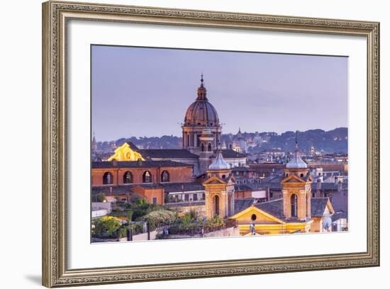 Looking over the Rooftops of Rome, Lazio, Italy, Europe-Julian Elliott-Framed Photographic Print