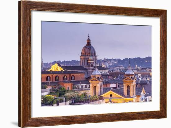 Looking over the Rooftops of Rome, Lazio, Italy, Europe-Julian Elliott-Framed Photographic Print