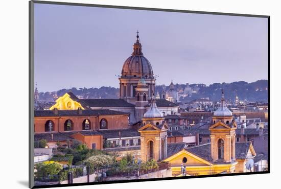 Looking over the Rooftops of Rome, Lazio, Italy, Europe-Julian Elliott-Mounted Photographic Print