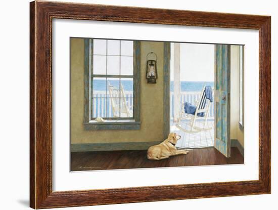 Looking Over the Sea-Zhen-Huan Lu-Framed Giclee Print