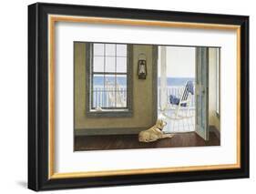 Looking Over the Sea-Zhen-Huan Lu-Framed Art Print