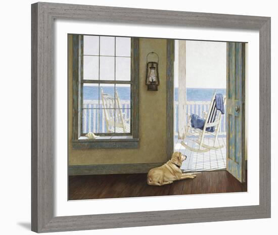 Looking Over the Sea-Zhen-Huan Lu-Framed Art Print