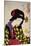 Looking Shy: The Appearance of a Young Girl of the Meiji Era-Taiso Yoshitoshi-Mounted Giclee Print