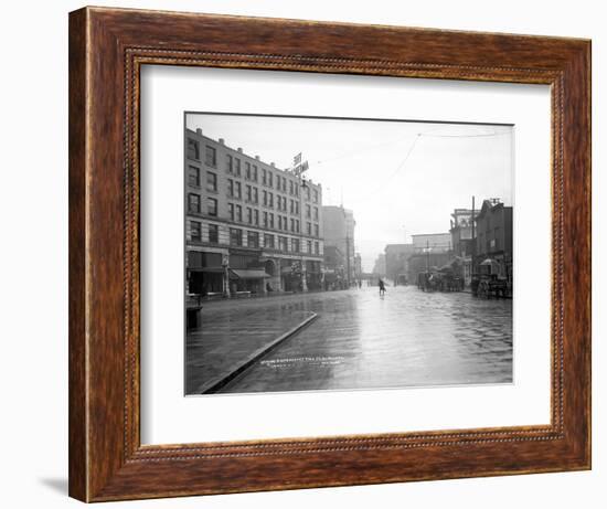 Looking South across Pike St. at Fourth, 1908-Ashael Curtis-Framed Giclee Print