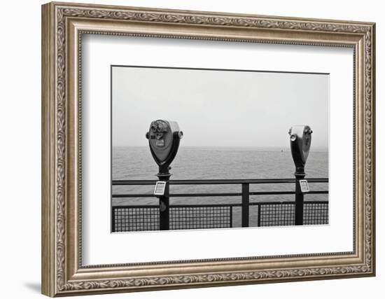 Looking South (b/w)-Erin Clark-Framed Art Print