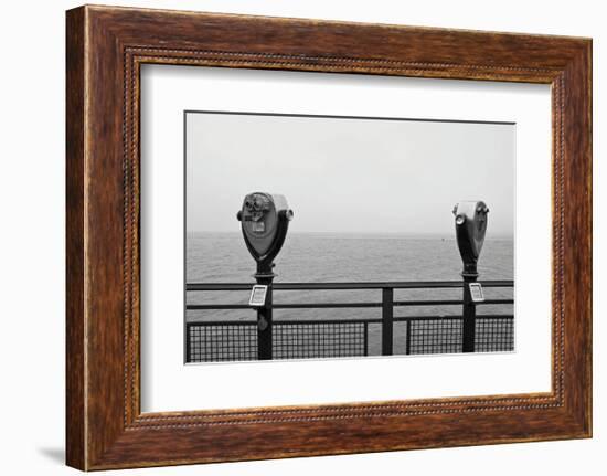 Looking South (b/w)-Erin Clark-Framed Art Print