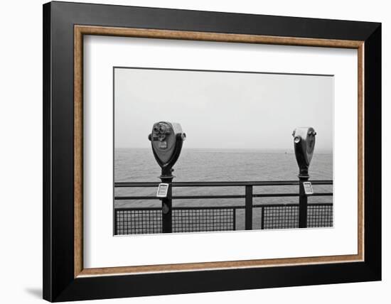 Looking South (b/w)-Erin Clark-Framed Art Print