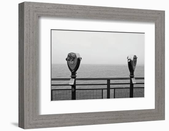 Looking South (b/w)-Erin Clark-Framed Art Print