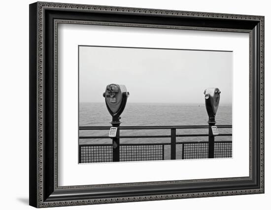 Looking South (b/w)-Erin Clark-Framed Art Print