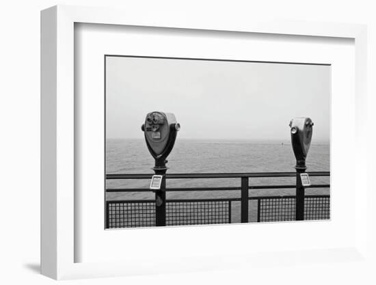 Looking South (b/w)-Erin Clark-Framed Art Print