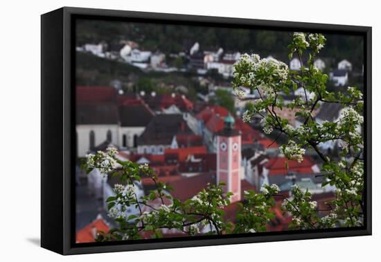 Looking Through the Bushes to Eichstatt-Felix Strohbach-Framed Premier Image Canvas