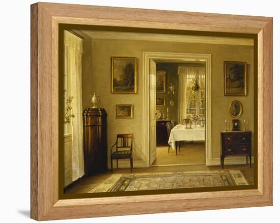 Looking Through to the Dining Room-Hans Hilsoe-Framed Premier Image Canvas